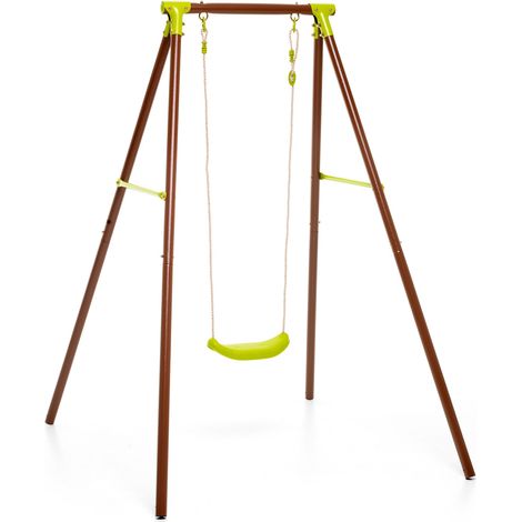 Altalena da Giardino 1 Posto 145x155x195 cm in Acciaio