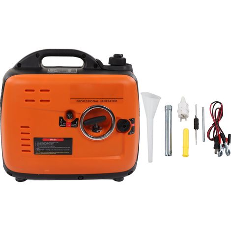 Groupe électrogène inverseur 2kW portable 88cc 4 temps monocylindre pour camping-car, caravane et appareils électroménagers, prise UE 230V (1/5)
