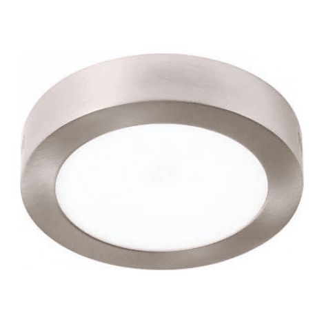Plafon LED redondo Luz calida marco niquel 18W (1/2)