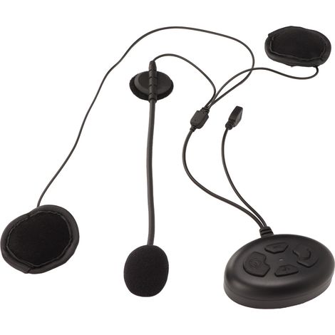 Écouteurs Bluetooth pour casque de moto avec microphone intégré et appels clairs, compatibles avec différents casques de moto. (1/5)