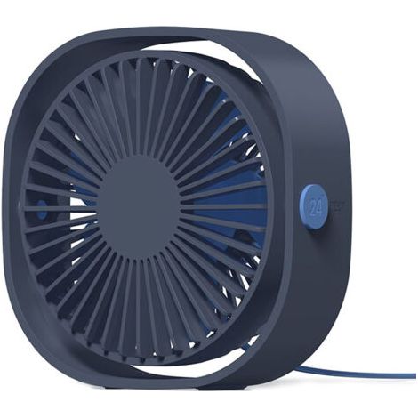 Petit ventilateur USB portable silencieux alimenté par USB uniquement (sans batterie), refroidissement, 3 vitesses, réglable, pivotant à 360°, pour la maison, le bureau, la chambre, b
