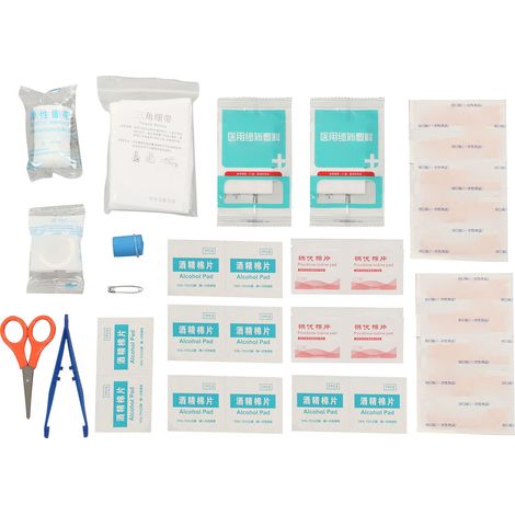 Trousse de survie d'urgence, sac médical portable avec bande adhésive, bandage Mullauflage et garrot (1/5)