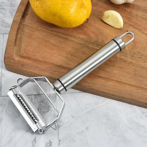 Éplucheur multifonction en acier inoxydable pour légumes, fruits et pommes de terre (1/4)