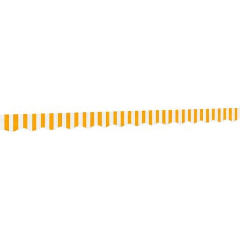 Awning Valance Replacement Yellow and White Stripe 350 cm vidaXL