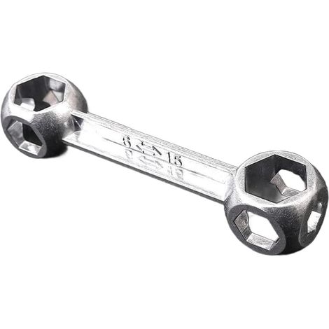 Clé multi-outils argenté clé hex ouvre-boîte, pour bricolage (1/5)