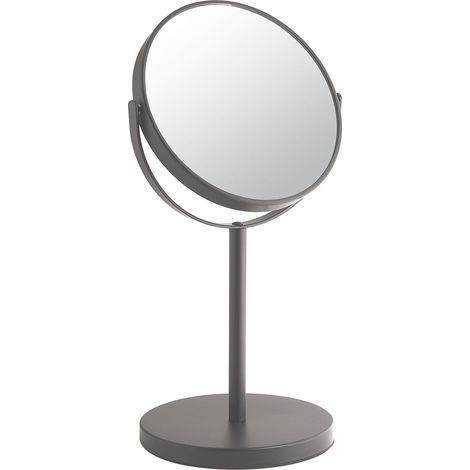 Specchio Ingranditore Bifacciale 5X Da Appoggio Gun Metal  Anna