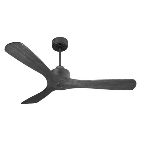 Modulo Slim Ring - Super destratificateur et ventilateur DC 132 cm noir pales bois noir idéal 26 à 40 m² (1/5)