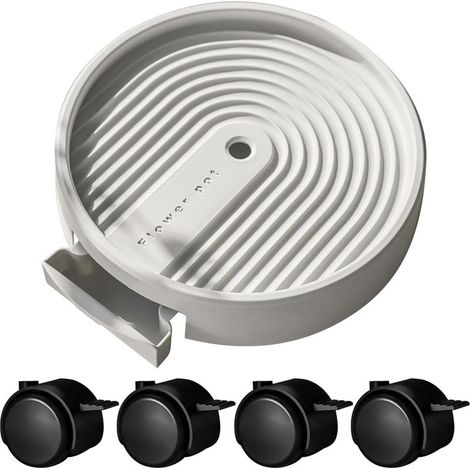 Plateau roulant pour plateau mobile extérieur avec roues - base robuste avec système de drainage pour intérieur, maison et appartement (1/5)