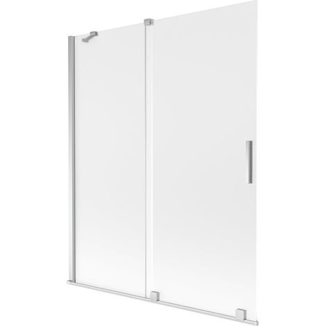 Mexen Velar mampara de baño 2 hojas correderas 140 x 150 cm, esmerilado, cromo - 896-140-000-31-01 (1/2)