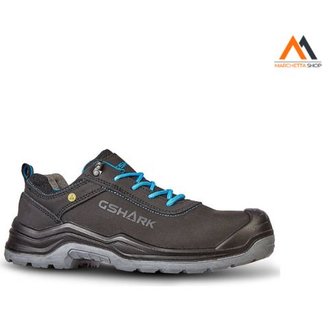 Scarpe Antinfortunistiche GShark Elton S3S FO SR ESD Antisci - COLORE: NERO/BLU - TAGLIA: 44