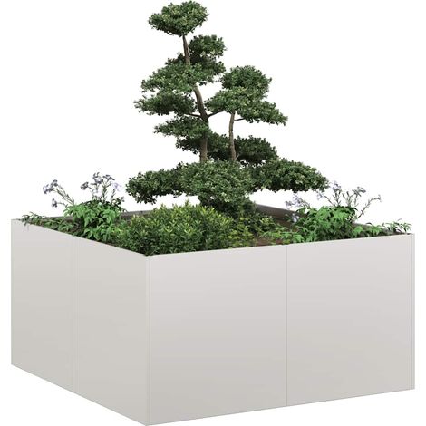 Teenpull – Pflanzkübel 80x80x40 cm Edelstahl (1/5)