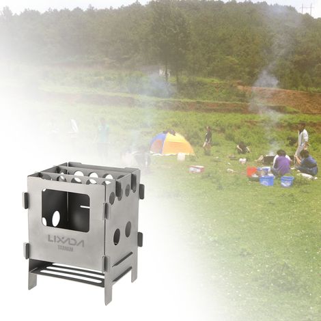 Cuisinière d'extérieur Portable Camping petit bois pour voyages randonnée (1/5)