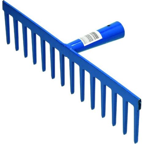 Râteau à douille L-BTP sans manche 14 dents droites largeur 40 cm - FIRST