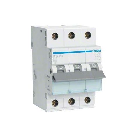 HAGER MCN313 TYPE C 3P DISJONCTEUR 3 MODULE (S)