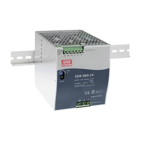 Alimentation rail DIN MW Mean Well SDR-960-24 40 A 960 W 1 x A022891 (1/3)