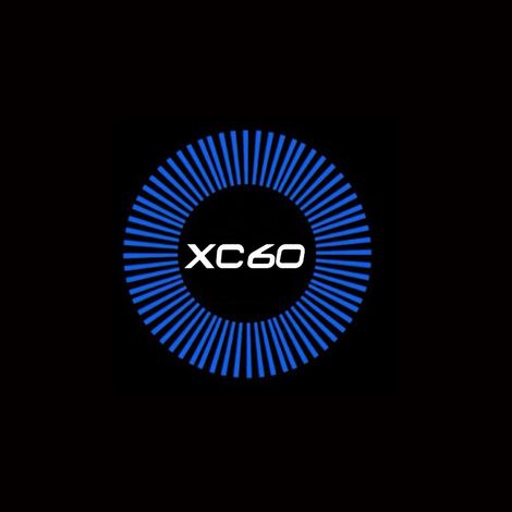 (XC60 2009-2019-C) Accessoires auto compatibles avec Volvo XC60 2009-2019 : éclairage d'ambiance LED pour portières, projecteur d'ombres et de logo, lampe décorative. (1/5)