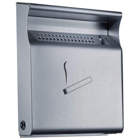 Cendrier mural l.232xP62xH285 mm argent WESCO