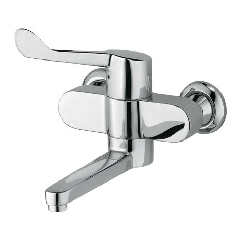 MEDI CARE Wandarmatur-EHM absp. S-Anschlüsse Ausl. 237mm chrom (1/3)
