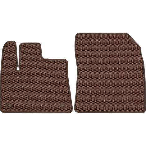 Berlingo III Zweisitzer ab 2018. Spezielle Fußmatten – EVA HONEYCOMB BROWN (1/5)