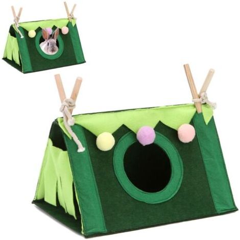BUNTHAUS Lit Cochon d'Inde - 1 pièce, Lit Petit Animal Grotte Douillette - Pour Hamster/Furet/Chinchilla