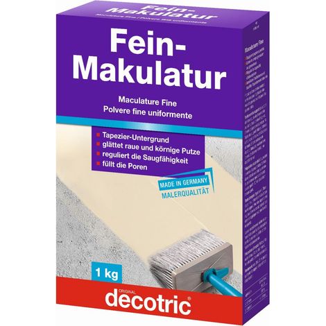 Decotric Fein-Makulatur 1 kg Spachtelmassen