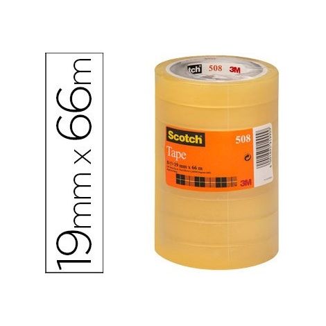 Scotch 7100194347 66 m Acryl, Polypropylen (PP) Transparent 8 Stück