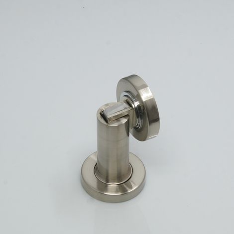 Fermaporta magnetico effetto anticato - Fermaporta con materiale di montaggio per pavimento e parete - Blocco magnetico per porta - Diametro 5 cm, altezza 7 cm (1/3)