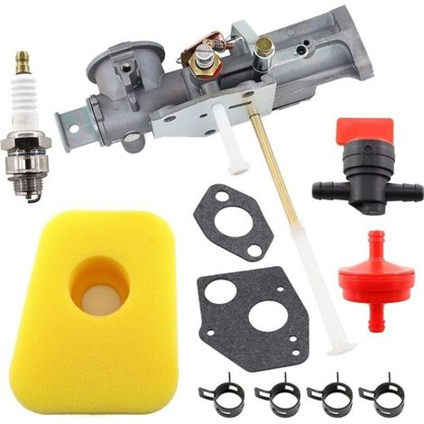 Carburateur 299437 297599 et Joint Filtre à essence Filtre à air pour Briggs & Stratton 130201 130202 130207 130212 130231 130232 130251 130252 130292 130297 131231 131232 135200 130200 Moteur
