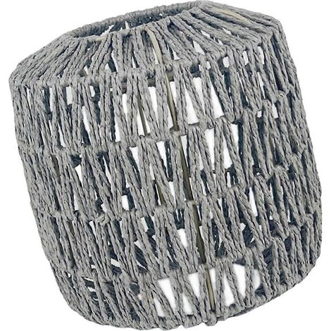 Suspension en rotin tressé à la main, couleur naturelle, pour la cuisine et la salle à manger, carrée ou ronde, grise, pour chambre, bar, maison, intérieur, idée cadeau (1/5)