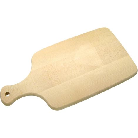 Tagliere rettangolare con manico, tagliere da cucina, in legno, 39x18,82 cm, beige (1/5)