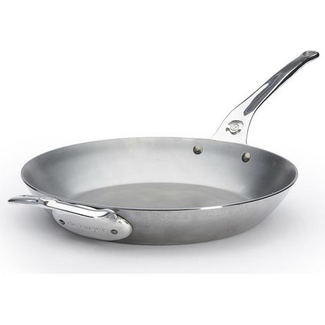 De Buyer 40533-04 Mineral B Pro Padella Acciaio al Carbonio 32 cm colore Argentato