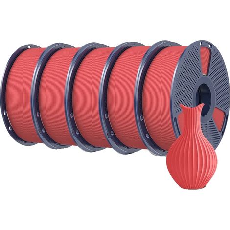 Filamento PLA ad alta velocità, avvolto con cura, HSMPLA Rosso Ciliegia (1/2)