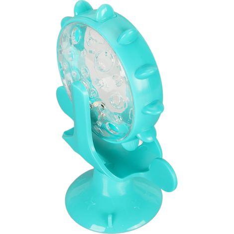 Distributeur de croquettes rond en forme de moulin à vent pour chats et chiots (bleu) (1/5)