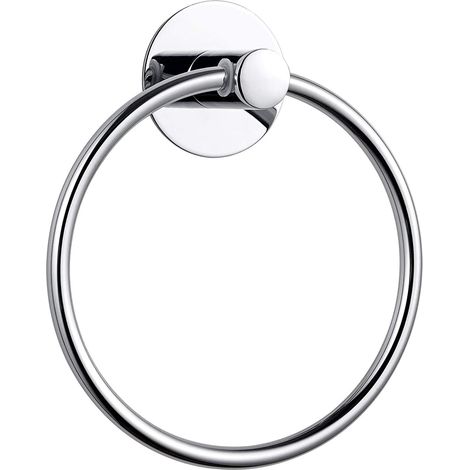 CCYKXA (Silber) Handtuchhalter, Handtuchring aus Edelstahl, 16 cm, runder Handtuchring zur Wandmontage für Badezimmer, Küchen, Schlafzimmer usw.