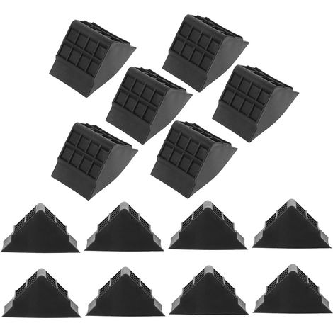 100 protège-coins décoratifs - PP - noir - pour quincaillerie (1/5)
