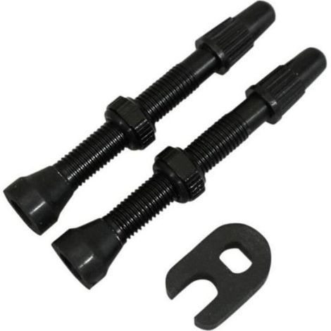Valve de pneu tubeless obus démontable - noir - 44 mm