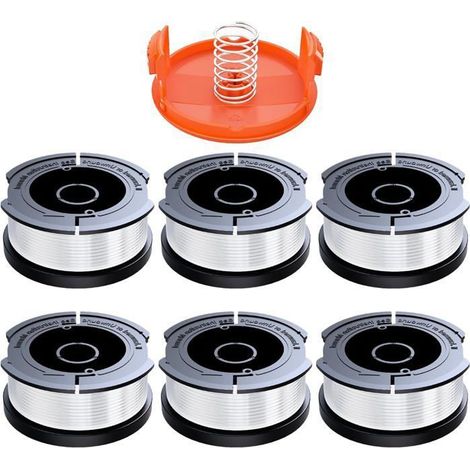 Pack 12 bobines de fil 1,65 mm pour coupe-bordure - compatible Black & Decker (GL series) (1/5)