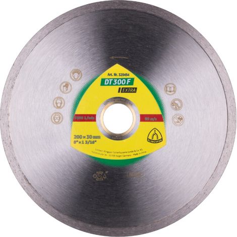 Disque diamant 200x1,9x25,4/30 KLINGSPOR DT300F (1/2)