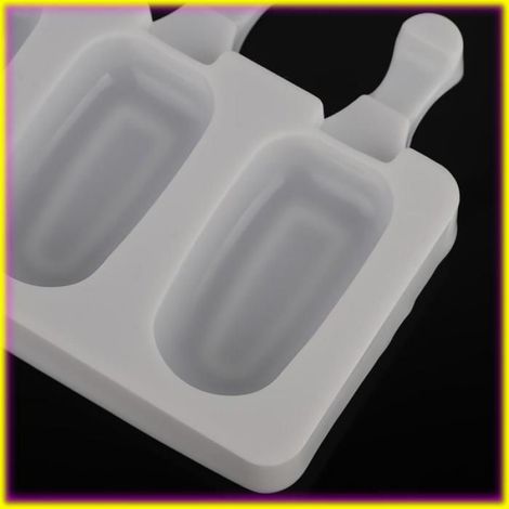 Silicone de cavité, IceTray matériel épais de silicium de fabricants de crème glacée de 8 cavités avec le Popsicle S (1/4)