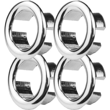 Juego de 4 anillos de plástico para el desagüe del fregadero: protegen contra daños por agua, son fáciles de instalar, ajustables y aptos para fregaderos de cocina y baño. Protegen el fregadero y el m (1/5)