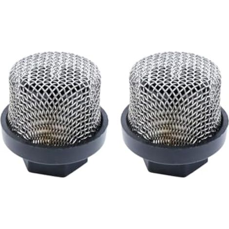 Lot de 2 filtres d'admission 246385 avec capuchon en nylon, 7/8 unf compatible avec Graco 390 395 490 495 495 495 595 3400 pièces de pulvérisateur de peinture sans air, pour filtres de (1/5)