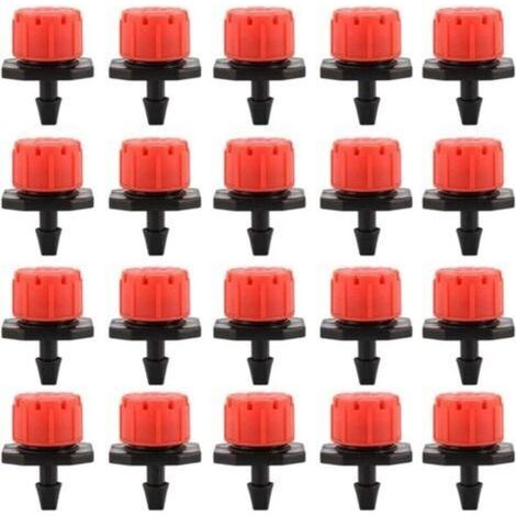 100er-Pack Tropfbewässerungs-Tropfer, Gartenbewässerungsdüsen, 360° verstellbare automatische Bewässerung für Pflanzen, Gewächshäuser, Rasenflächen, Heimwerkerprojekte (1/4)