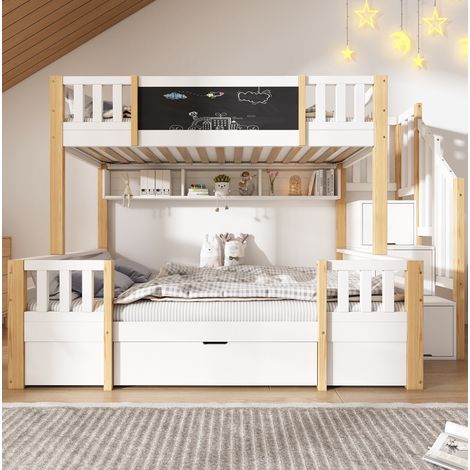 Bett Doppelbett Stauraum 90x200 140x200 Holz OKMYHOME (1/5)
