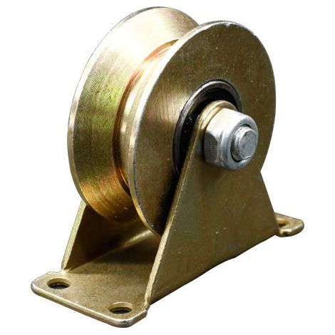 4 ruedas para portones corredizos de 50 mm, de acero con ranura en U, para rieles invertidos, maquinaria industrial, puerta enrollable, capacidad de carga: 200 kg por rueda. (1/5)