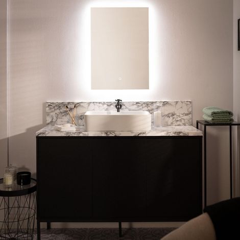 Miroir Salle de Bain avec Éclairage LED Small Mason 68x48cm  6000K Blanc froid (1/5)