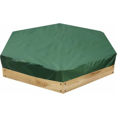 Couvercle de bac à sable hexagonal avec couvercle de bac à sable à cordon (140 cm × 110 cm) (1/5)