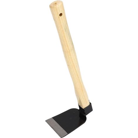 Rastrillo de jardín manual con mango de madera (1/5)