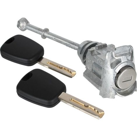 Insert de serrure de porte avant gauche pour Peugeot 308 I (2007-2014) + 2 clés (1/2)