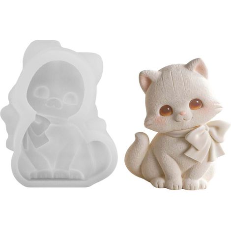 stampo in silicone per candele, sapone profumato, cera, gatti, per