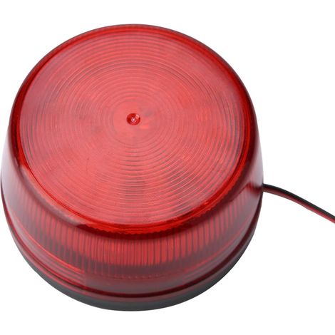 Signal Warning Lampe, ROUGE Clignotant LED, ALARME AVERTISSEMENT SÉCURITÉ, Lumière Strobe Électrique, Luminarie d'Alarme pour Voiture, Maison, Bateau, Camping (1/5)